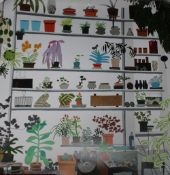 JONAS WOOD (AMERICAN 1977-). 'Large Shelf Still Life, 2017', offset lithograph in colours, 2017,