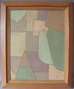 G.U.V. (XX). Abstract composition, signed with initials lower right, oil on canvas laid on board,