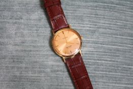OMEGA - A SEAMASTER DE VILLE WRIST WATCH, on new replacement leather strap, W 3.5 cm