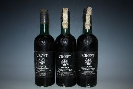 3 BOTTLES OF CROFT 1970 VINTAGE PORT, all top shoulderCondition Report:one seal badly damaged -