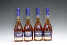 4 BOTTLES OF CHEVALIER SUPERMARKET VS COGNAC