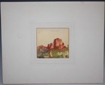 CECIL ARTHUR HUNT (1873-1965). Impressionist rocky coastal scene, signed with initials lower