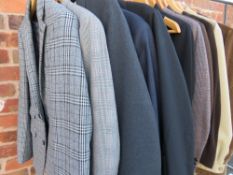 A COLLECTION OF GENTS VINTAGE / RETRO CLOTHING, comprising a selection of suits to include Homers
