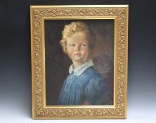 HOWARTH (XX). Half length portrait study of a young child, signed lower right, oil on board, framed,