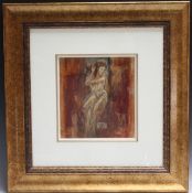 JOY KIRTON SMITH (b.1900). Study of a female nude 'Classical Rhythm', signed lower middle, oil on