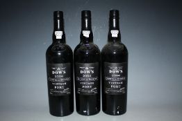 3 BOTTLES OF DOW'S 2004 QUINTA DO BOMFIM VINTAGE PORT