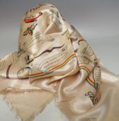 AN UNUSUAL VINTAGE 'THIRKELL' FORTUNE TELLING THEMED TABLECLOTH 'WHAT DOES MY FUTURE HOLD', approx