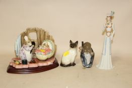 A BORDER FINE ARTS BEATRIX POTTER A3948 'THE TALE OF TWO BAD MICE HUNCA MUNCA AND BABIES' LIMITED