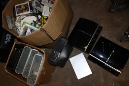 THREE BOXES OF GAMES CONSOLES AND GAMES ETC TO INCLUDE PLAYSTATION 3, XBOX 360 ETC A/F