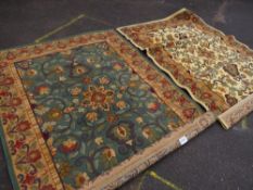 TWO MODERN PATTERNED RUGS