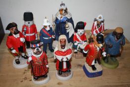A COLLECTION OF ROBERT HARROP 'DOGGIE PEOPLE' FIGURES, COMPRISING DP178 'BULLDOG WE ARE NOT AMUSED',