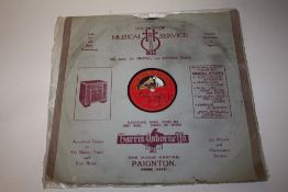 A SIGNED ARTHUR RUBINSTEIN 78 RPM RECORD DATED 17TH FEBRUARY '34