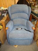 A 'HSL' ELECTRIC RISE / RECLINE ARMCHAIR