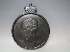 A COMMEMORATIVE QUEEN ELIZABETH II SILVER JUBILEE CAST IRON PLAQUE - DUDLEY & HOWELL Ltd, of