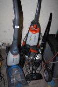 A VAX RAPIDE DELUXE PT AND RAPIDE ULTRA 2 TOGETHER WITH TWO FLOOR MOPS ETC A/F PLUS A TRAY OF