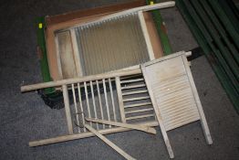 THREE VINTAGE WASHBOARDS