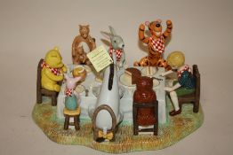 A BOXED ROYAL DOULTON CLASSIC POOH LIMITED EDITION TABLEAU ENTITLED 'A PARTY FOR ME? - HOW GRAND!'