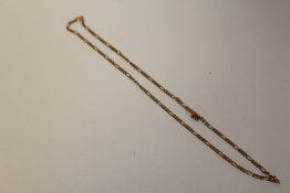 A 9 CARAT GOLD LADIES NECK CHAIN APPROX WEIGHT - 6.6G