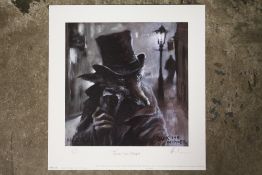 AN ORIGINAL SIGNED LIMITED EDITION MICK CAWSTON PRINT ENTITLED JACK THE NIPPER 275/500 - UNFRAMED