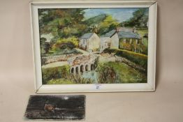 TWO OIL ON BOARDS, DEPICTING CORNISH SCENES, ONE SIGNED NELLY JAMES