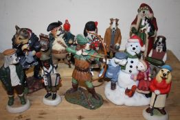 A COLLECTION OF ROBERT HARROP 'DOGGIE PEOPLE' FIGURES, COMPRISING DPG04 'GERMAN SHEPHERD SHERIFF