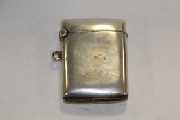 A HALLMARKED SILVER VESTA CASE APPROX WEIGHT - 24.7G