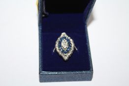 A MODERN LADIES DRESS RING SIZE M