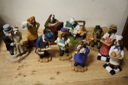 A COLLECTION OF ROBERT HARROP 'DOGGIE PEOPLE' FIGURES, COMPRISING DP142 'WOODIE PEKES LEE', DP143 '