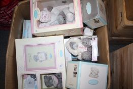 A LARGE BOX OF BOXED ME TO YOU BEAR FIGURES AND COLLECTABLES