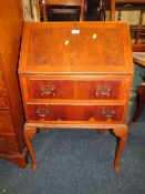 A YEW WOOD BUREAU W-60 CM