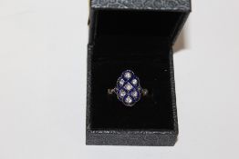 A MODERN LADIES DRESS RING SIZE L