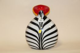 A MODERN STUDIO GLASS VASE, H 30 CM