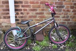 A BLACK AND PURPLE BMX A/F