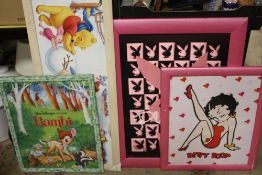 A COLLECTION OF MODERN FRAMED DISNEY AND OTHER PRINTS TO INCLUDE WINNIE THE POOH EXAMPLES (10)