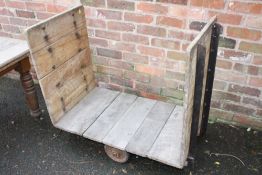 A VINTAGE SLINGSBY TROLLEY 105CM X 55 CM X 95 CM