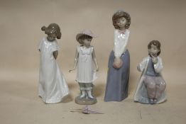 FOUR FEMALE NAO FIGURES A/F