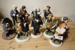 A COLLECTION OF ROBERT HARROP 'DOGGIE PEOPLE' FIGURES, COMPRISING CC104 'SHETLAND SHEEPDOG (HIGHLAND