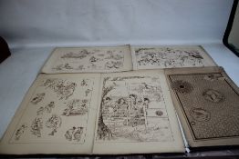 A COLLECTION OF ORIENTAL STYLE PRINTS, Del. J. Thomas, Imp. Lethem Bros. & Co. Manchester, 39 x 57