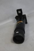 A DALLMEYER - LONDON f/5.6 TELEPHOTO LENS, with mounted 20
