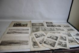 ENGRAVINGS FROM BANKES'S NEW SYSTEM OF GEOGRAPHY, eight pages of two engravings from the late 18th