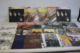 A COLLECTION OF BEATLES LPS TO INCLUDE - Red Album x 4, Blue Album, Please Please Me x 3 (Mono &