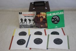 SEVENTEEN BEATLES' SINGLES to include Twist & Shout Mono EP, Love Me Do picture disc, Forty one