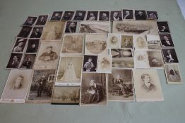 NINETEENTH CENTURY CABINET PHOTOGRAPHS to include a quantity of named celebrity and 