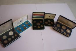 BARBADOS 1974 PROOF SET, British Virgin Islands 1974 proof set, Isle of Man 1971 proof set, Guernsey