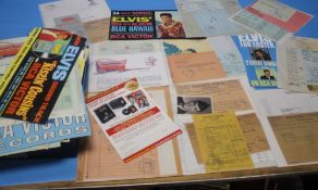 A COLLECTION OF REPRODUCTION / FACSIMILE ELVIS PRESLEY EPHEMERA to include tickets, posters,