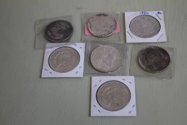US SILVER DOLLARS 1881, 1881-0, 1885,1888 X 2 AND 1889