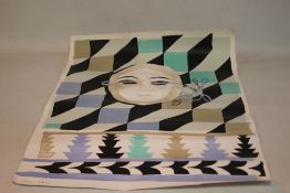 PATRICK PROCKTER LIMITED EDITION LITHOGRAPH SIGNED IN PENCIL, Depicting a face with geometric