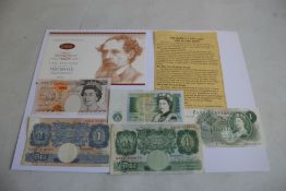 A BANK OF ENGLAND 2000 MILLENIUM £10 NOTE WITH COA PREFIX YR20 FROM AN EDITION OF 1500, together