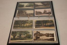 AN ALBUM OF LOCAL INTEREST POSTCARDS TO INCLUDE SELECTIONS OF GOSPEL END AND THE CROOKED HOUSE