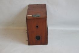 A FALLOWFIELDS FACILE DETECTIVE STYLE CAMERA IN MAHOGANY CASE